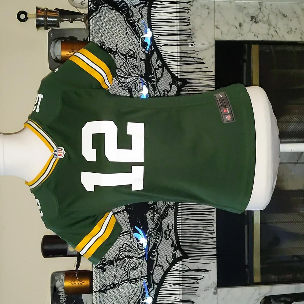 NFL Green Bay Packers Aaron Rodgers Kids Jersey M #12 size 10/12 (Women's XS)